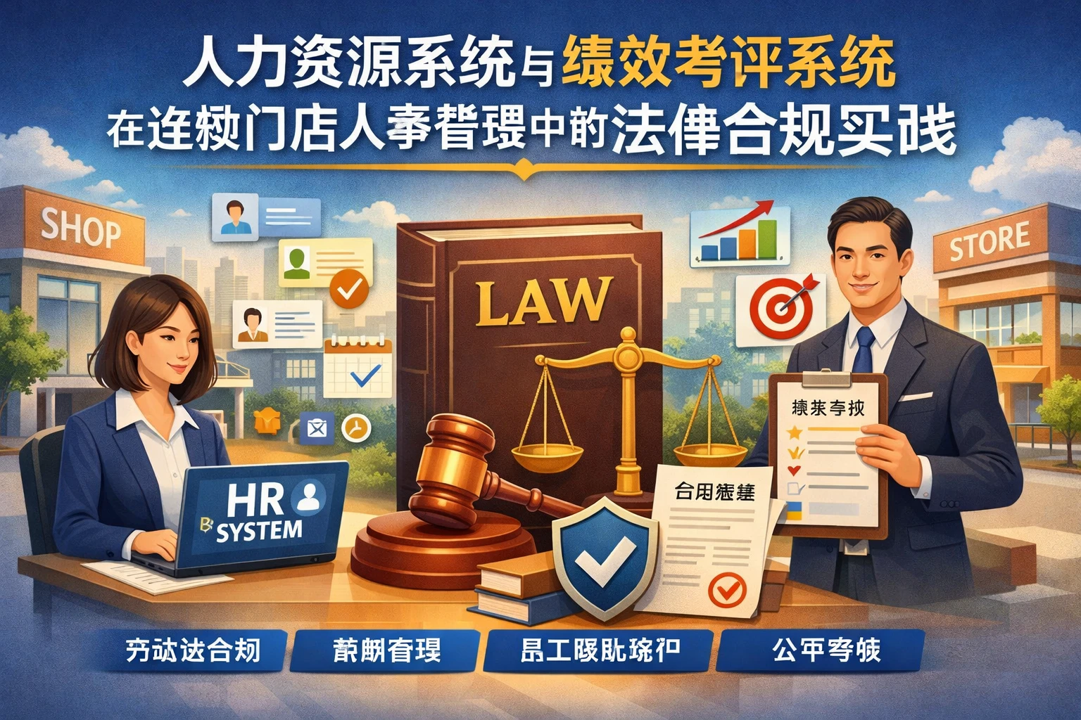 人力资源系统与绩效考评系统在连锁门店人事管理中的法律合规实践