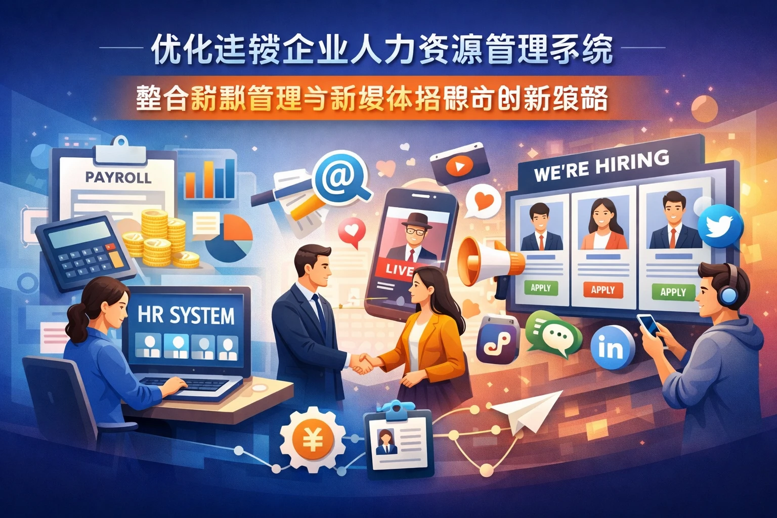 优化连锁企业人力资源管理系统：整合薪酬管理与新媒体招聘的创新策略