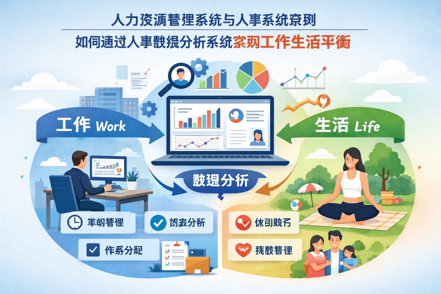 人力资源管理系统与人事系统案例：如何通过人事数据分析系统实现工作生活平衡