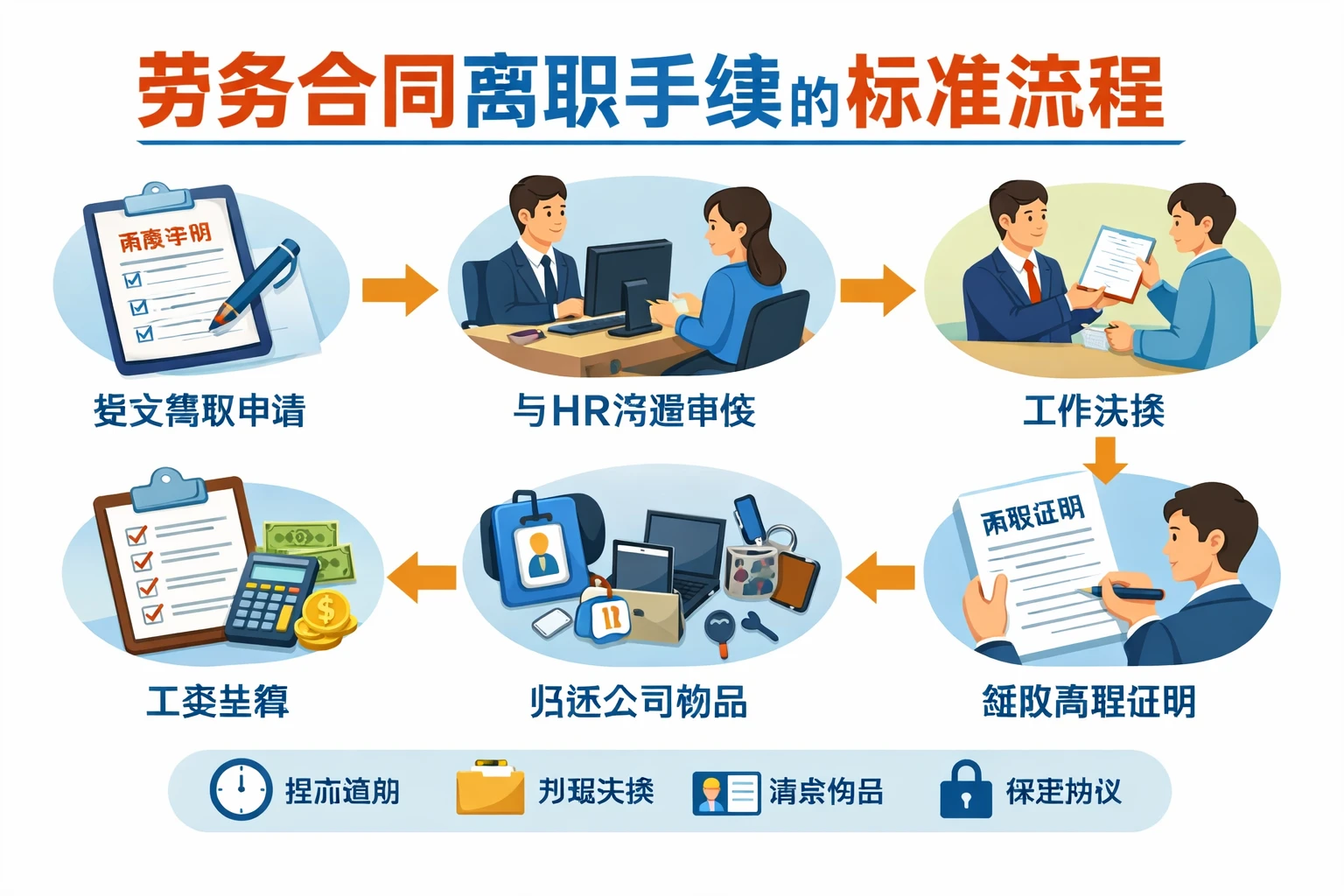 劳务合同离职手续的标准流程