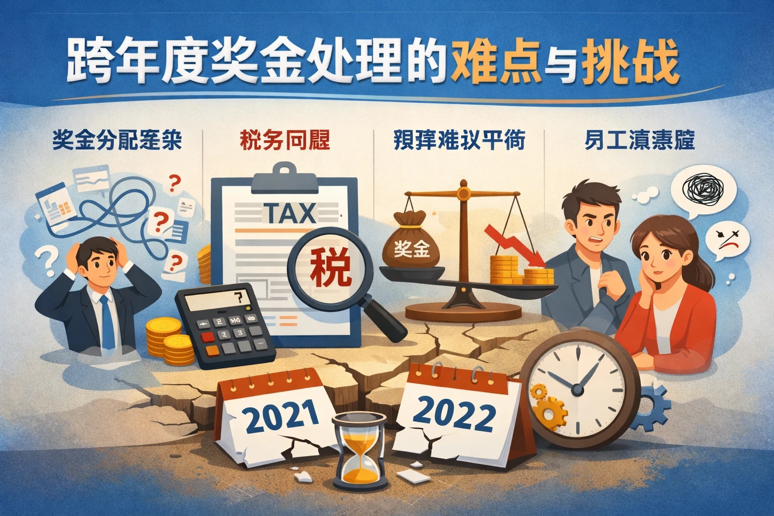 跨年度奖金处理的难点与挑战