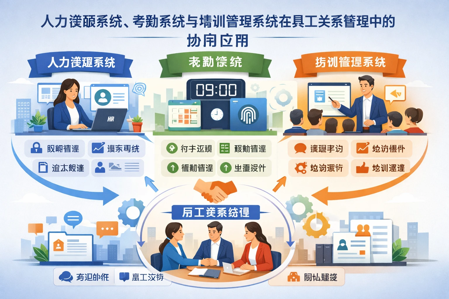 人力资源系统、考勤系统与培训管理系统在员工关系管理中的协同应用