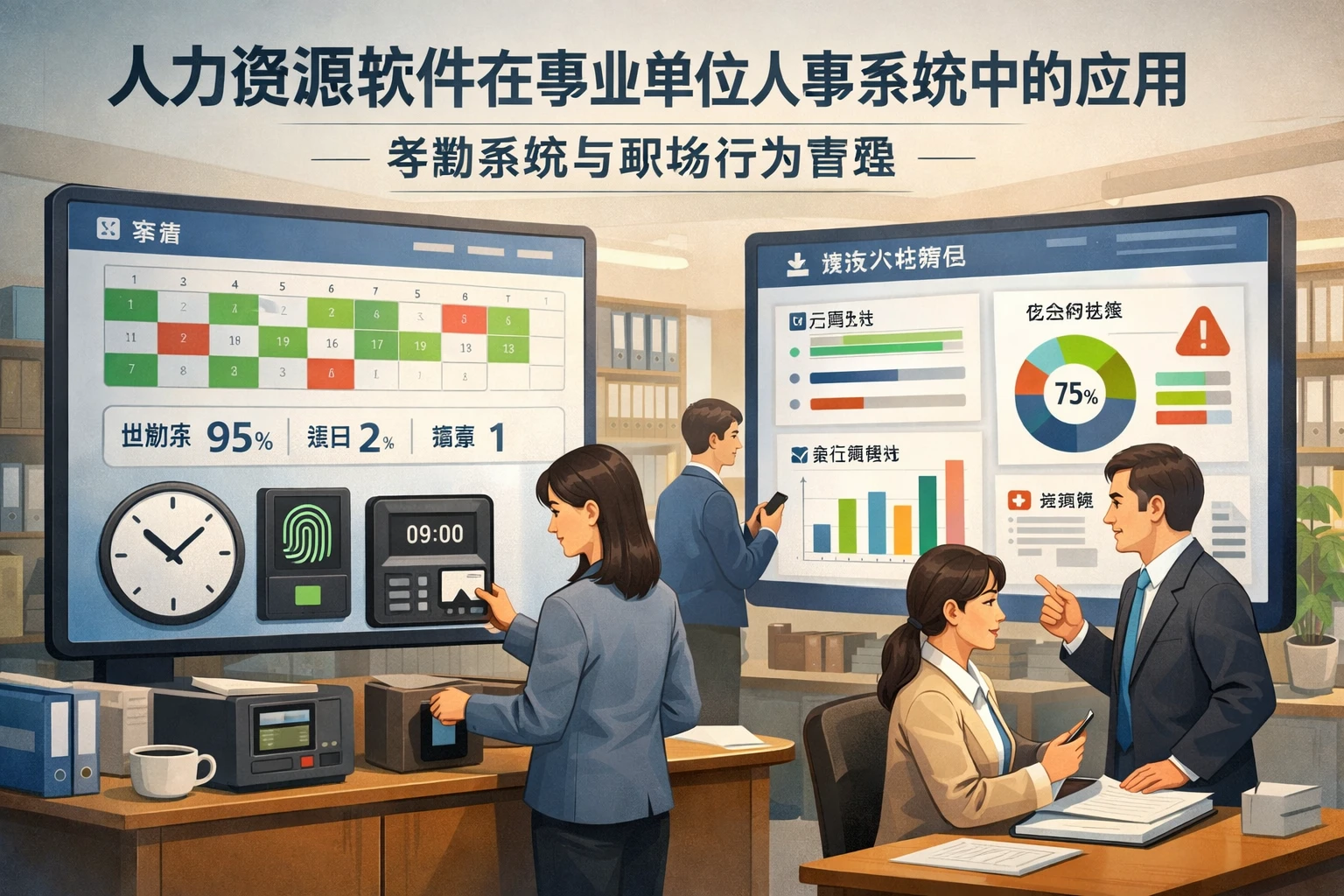 人力资源软件在事业单位人事系统中的应用：考勤系统与职场行为管理