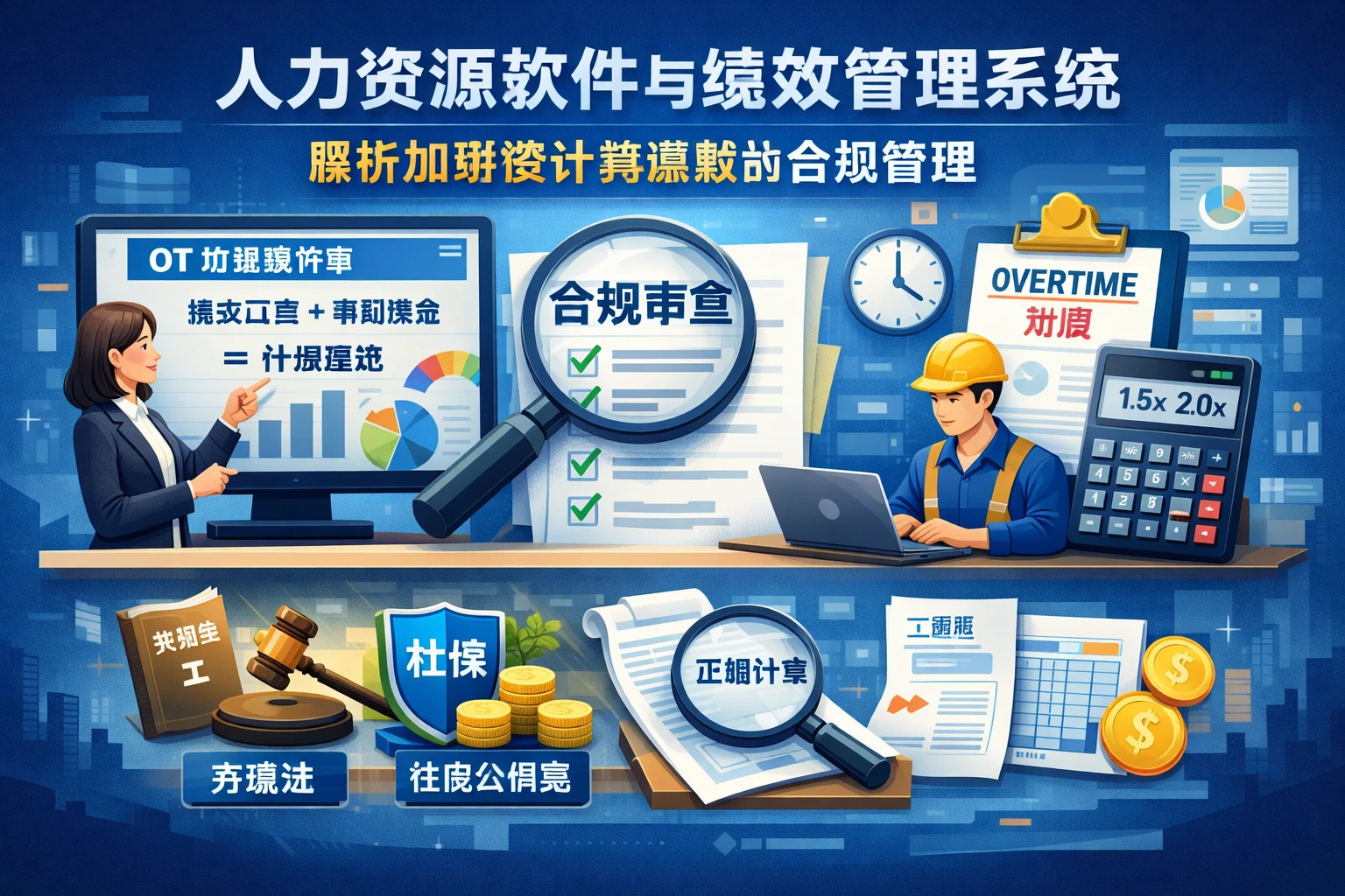 人力资源软件与绩效管理系统：解析加班费计算基数的合规管理