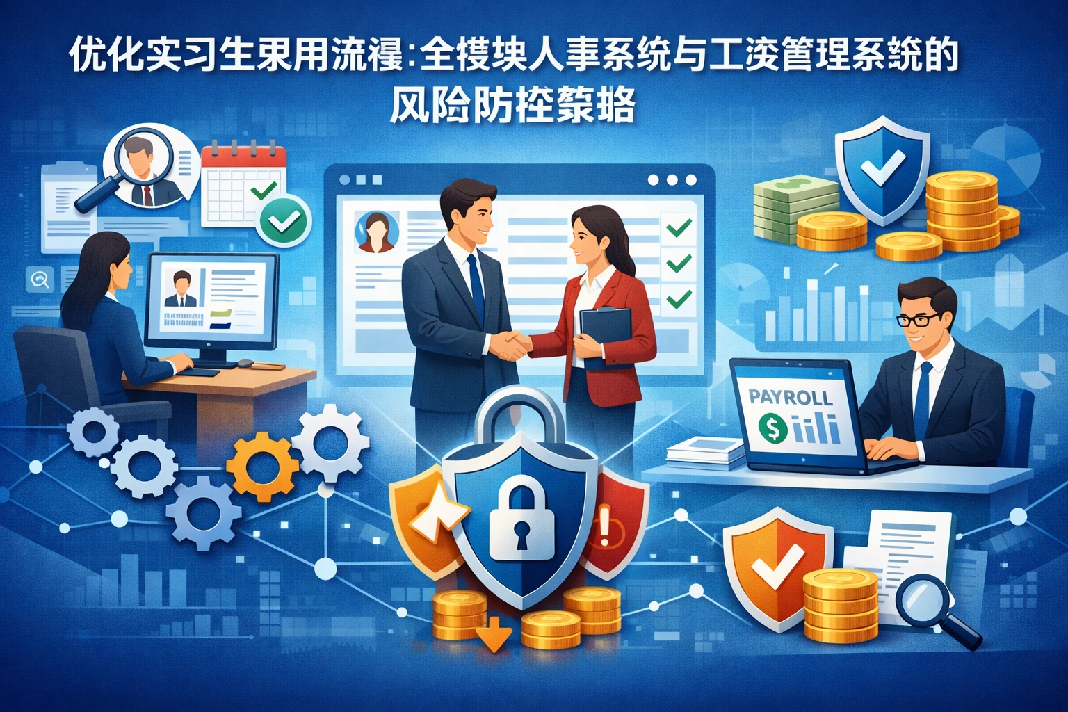 优化实习生录用流程:全模块人事系统与工资管理系统的风险防控策略
