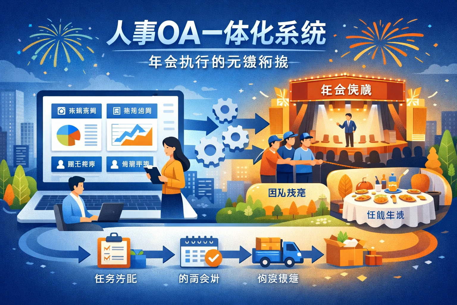 人事OA一体化系统：年会执行的无缝衔接