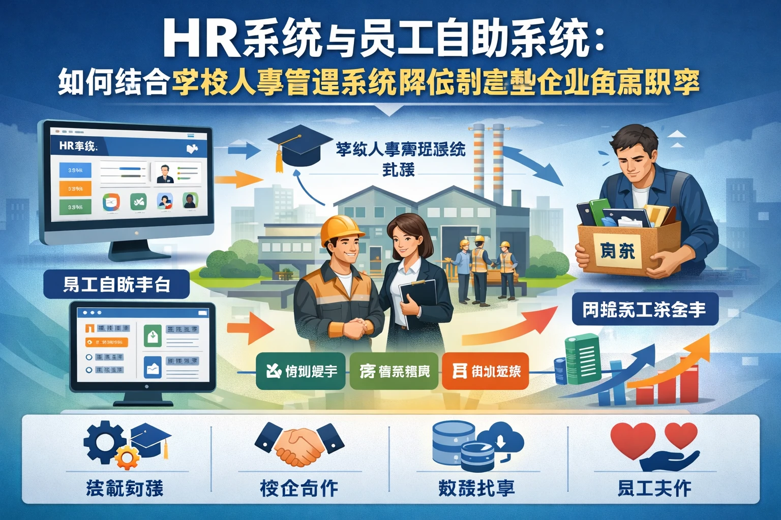 HR系统与员工自助系统：如何结合学校人事管理系统降低制造型企业离职率