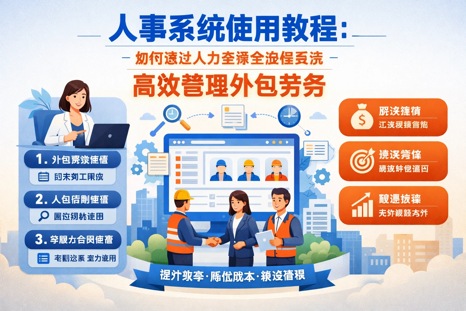 人事系统使用教程：如何通过人力资源全流程系统高效管理外包劳务