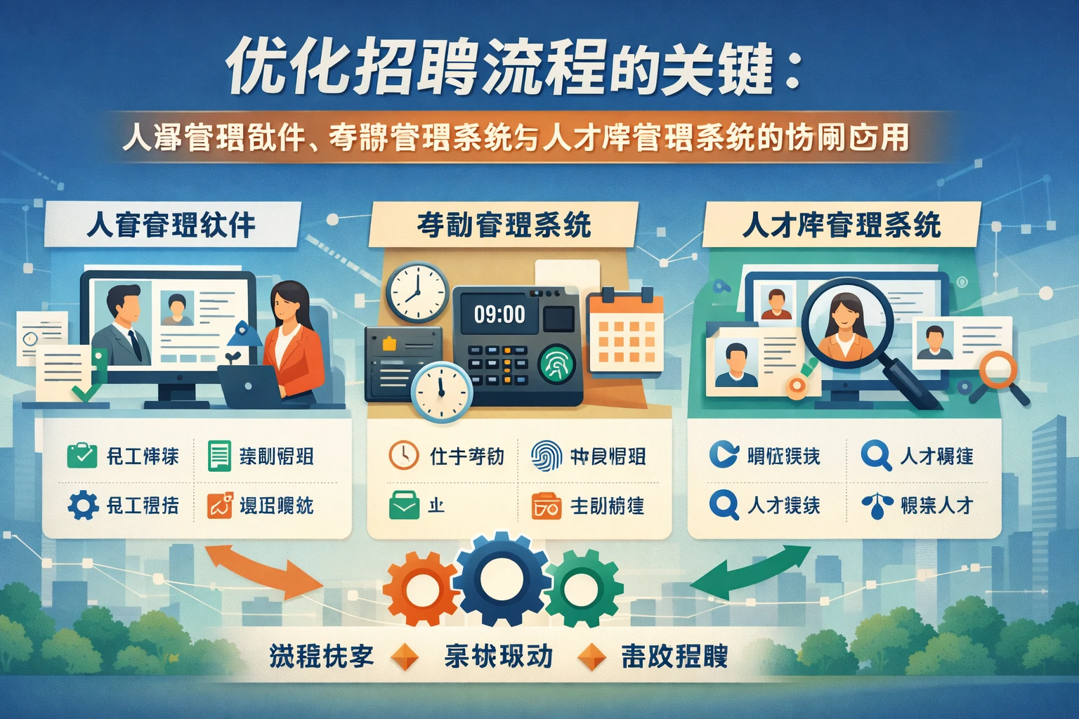 优化招聘流程的关键：人事管理软件、考勤管理系统与人才库管理系统的协同应用