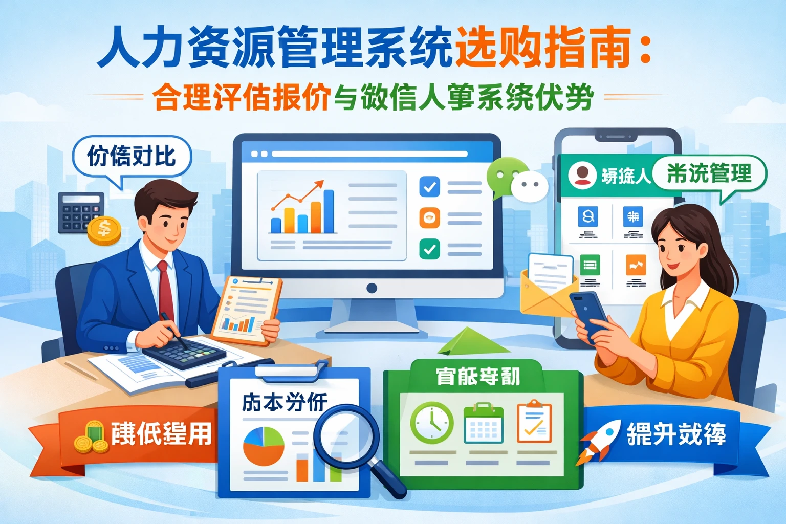 人力资源管理系统选购指南:合理评估报价与微信人事系统优势