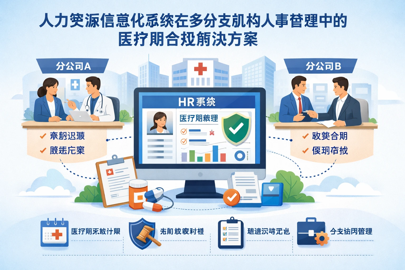 人力资源信息化系统在多分支机构人事管理中的医疗期合规解决方案