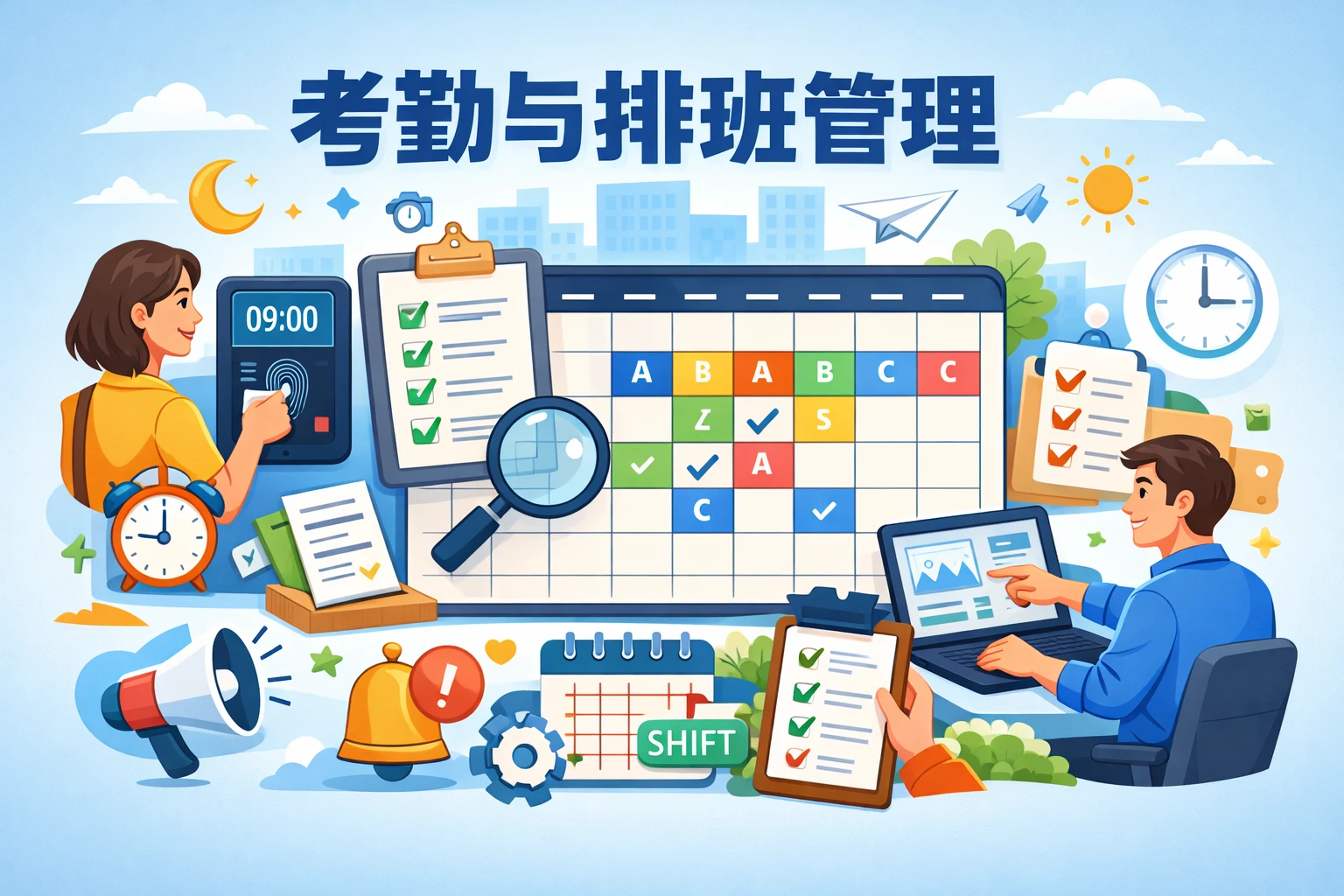 考勤与排班管理