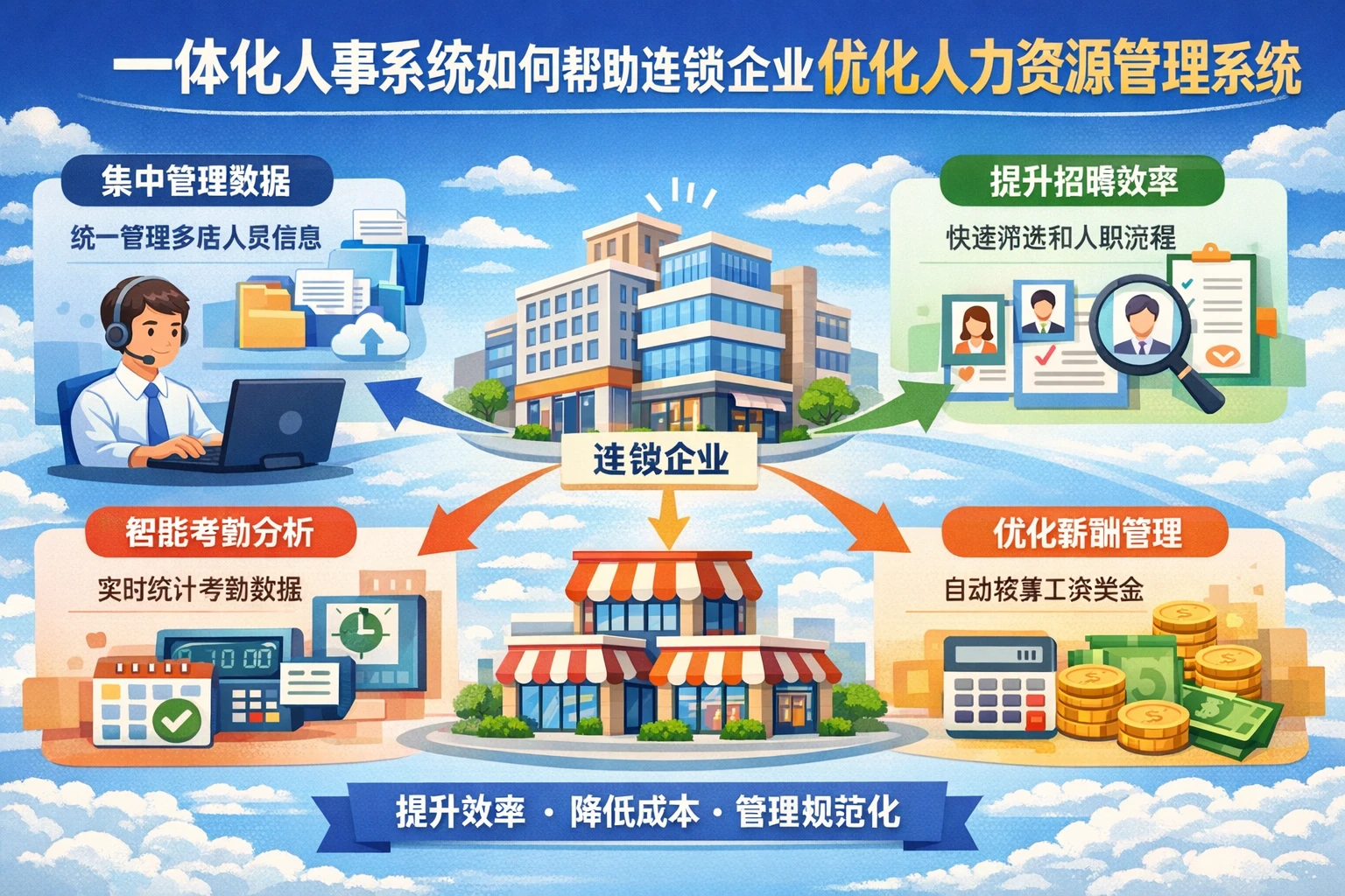 一体化人事系统如何帮助连锁企业优化人力资源管理系统