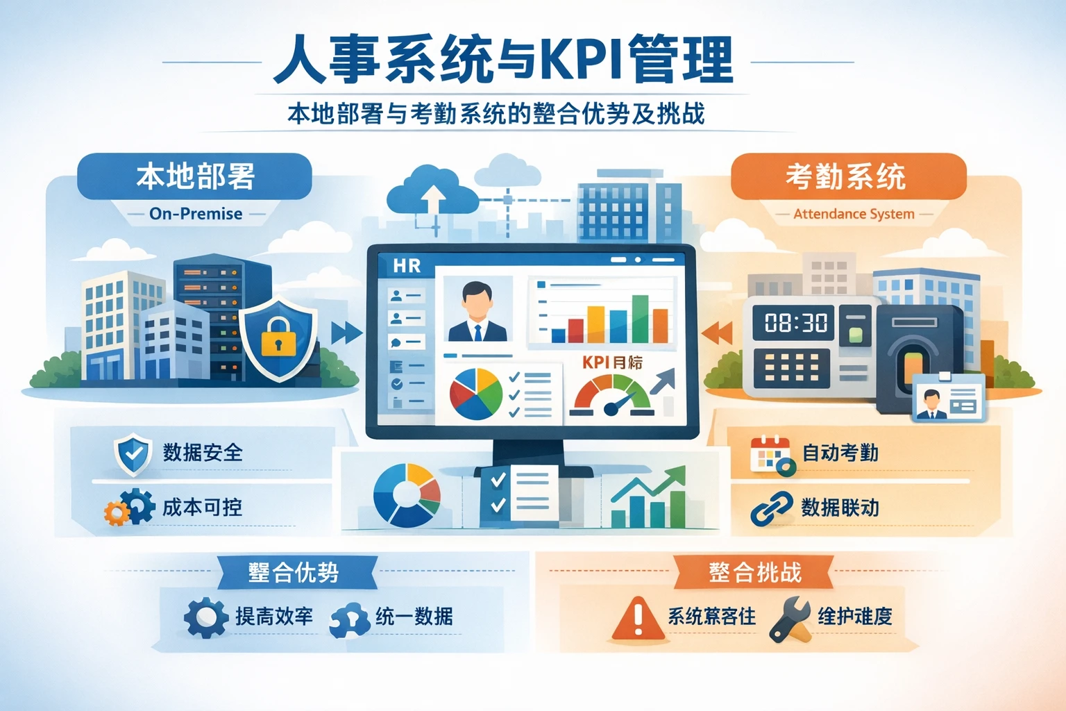人事系统与KPI管理：本地部署与考勤系统的整合优势及挑战