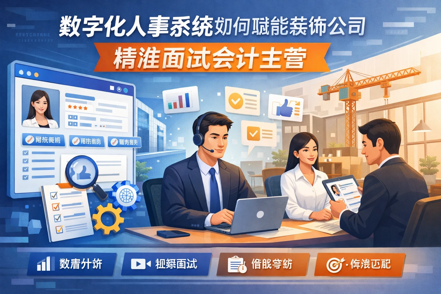 数字化人事系统如何赋能装饰公司精准面试会计主管