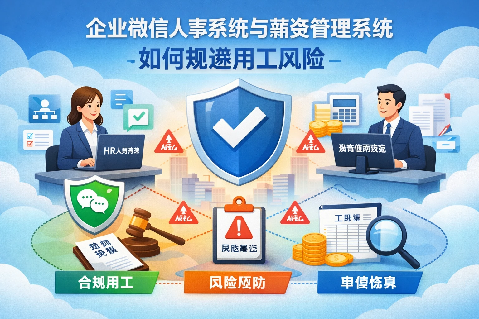 企业微信人事系统与薪资管理系统如何规避用工风险