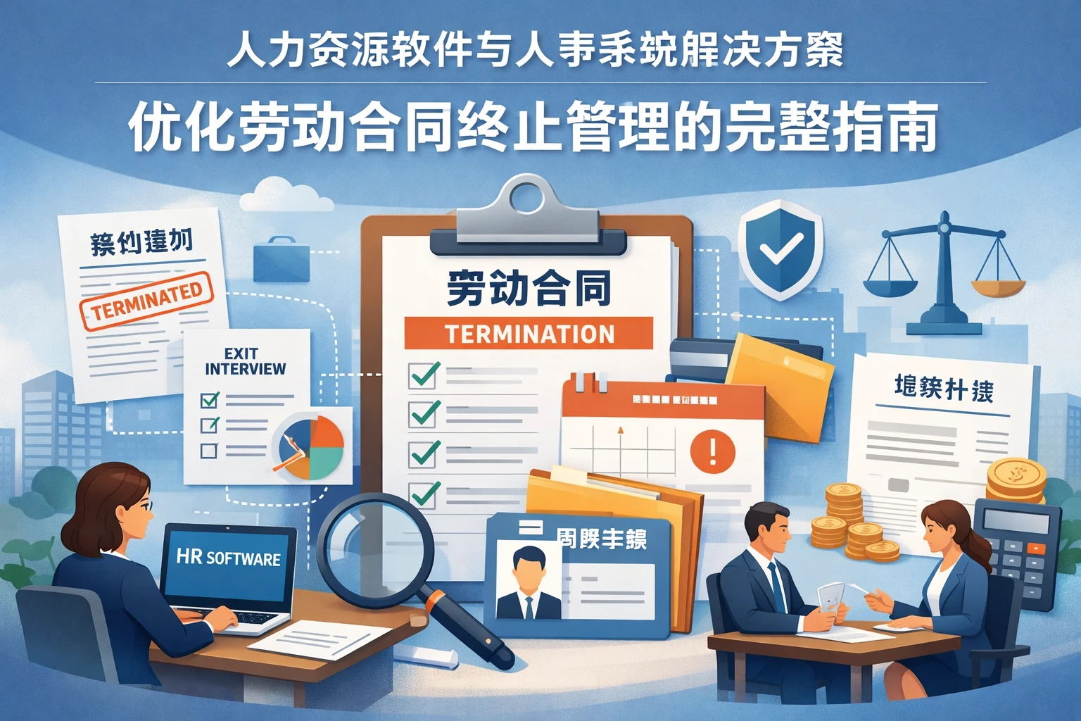 人力资源软件与人事系统解决方案：优化劳动合同终止管理的完整指南