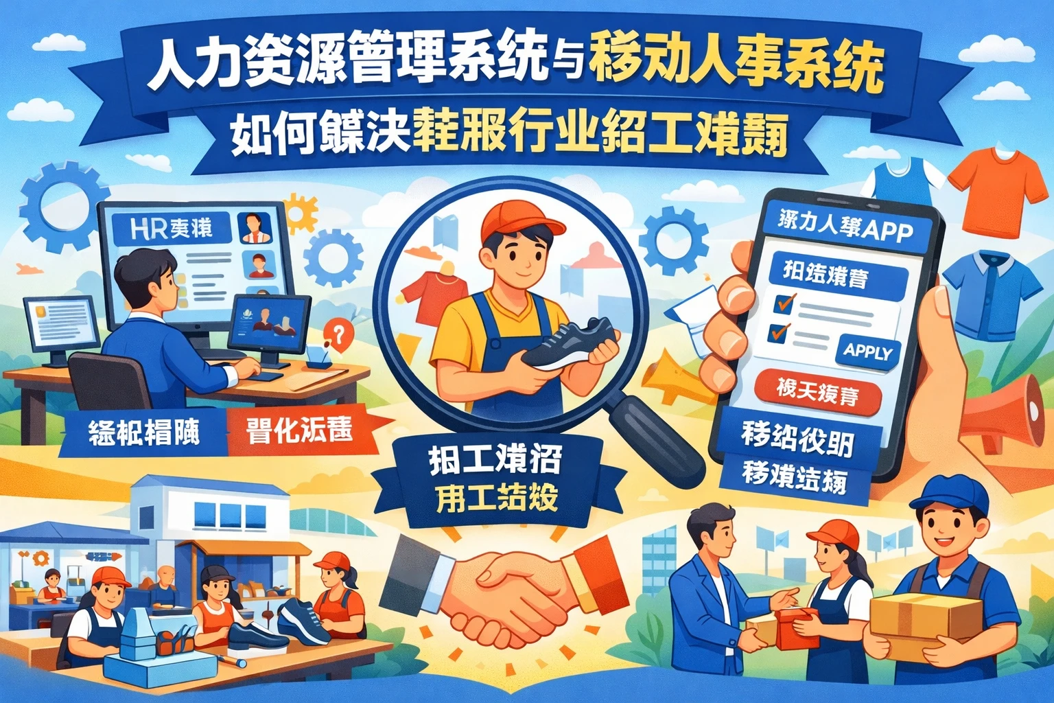人力资源管理系统与移动人事系统如何解决鞋服行业招工难题