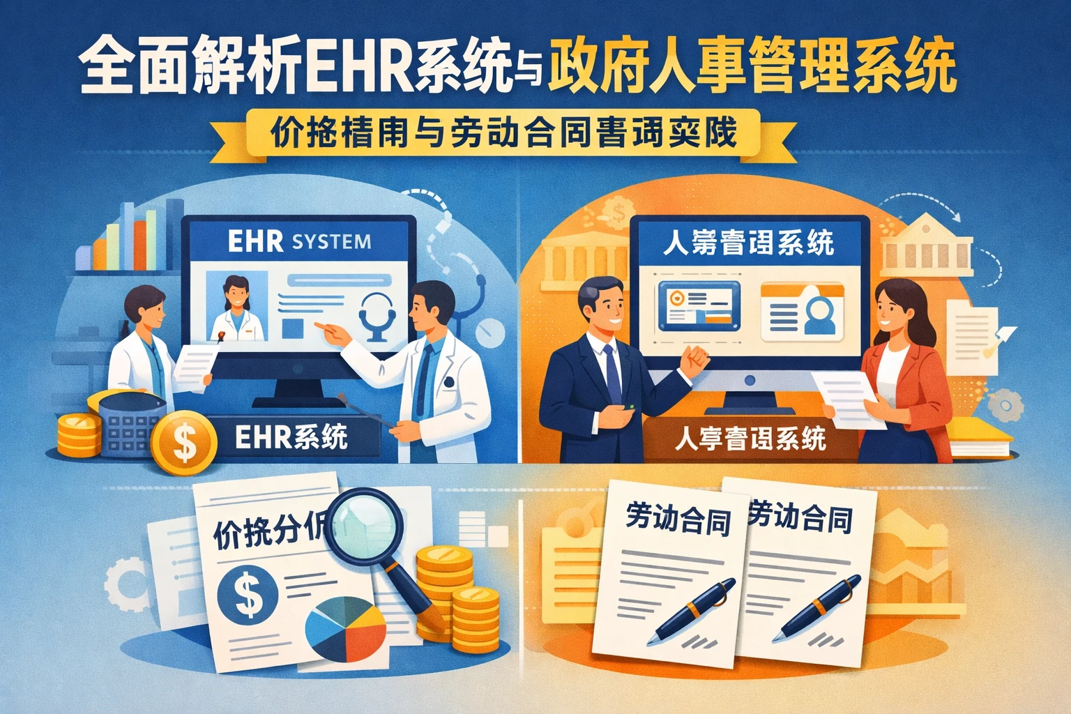 全面解析EHR系统与政府人事管理系统：价格指南与劳动合同管理实践