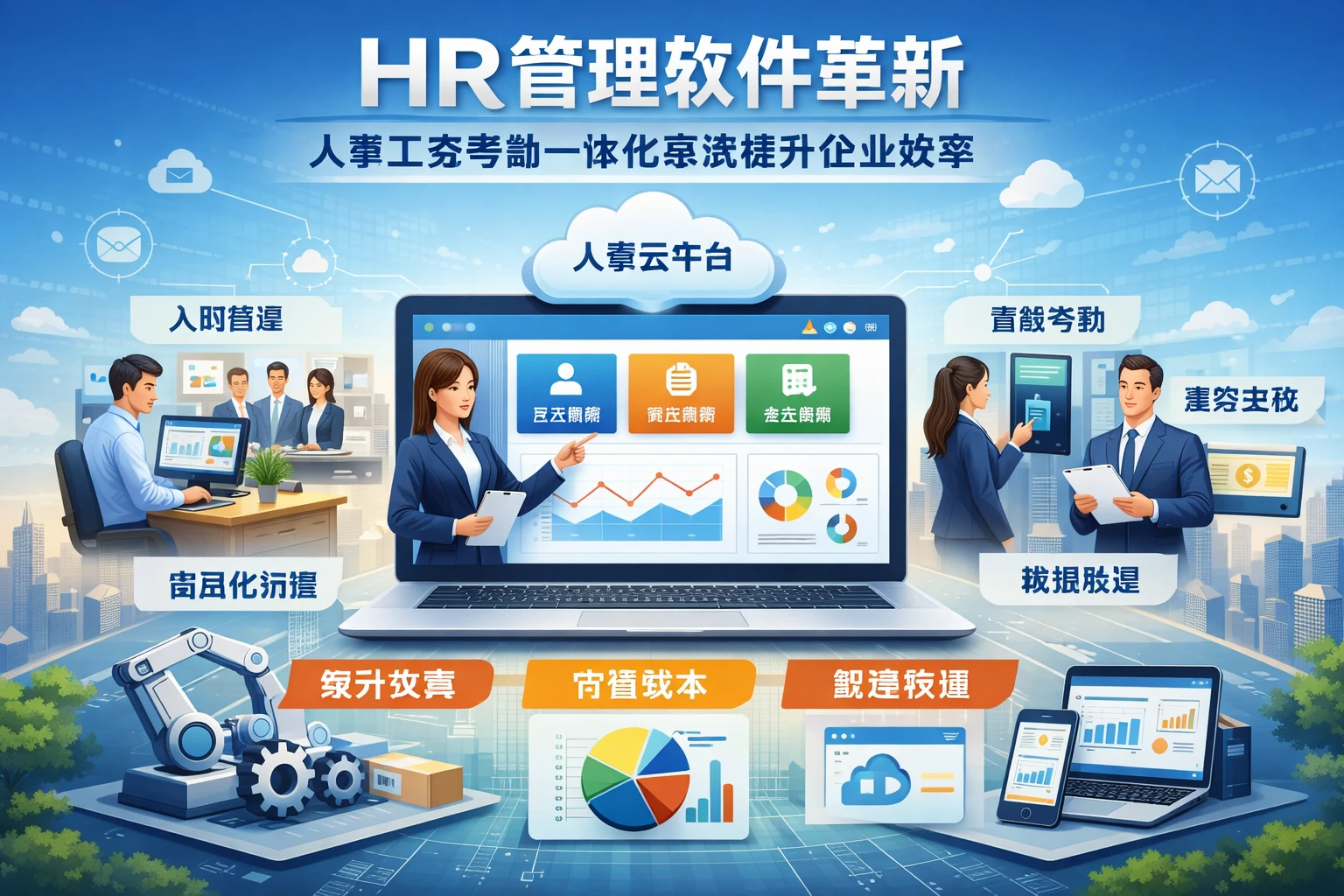 HR管理软件革新：人事工资考勤一体化系统如何通过人事云平台提升企业效率