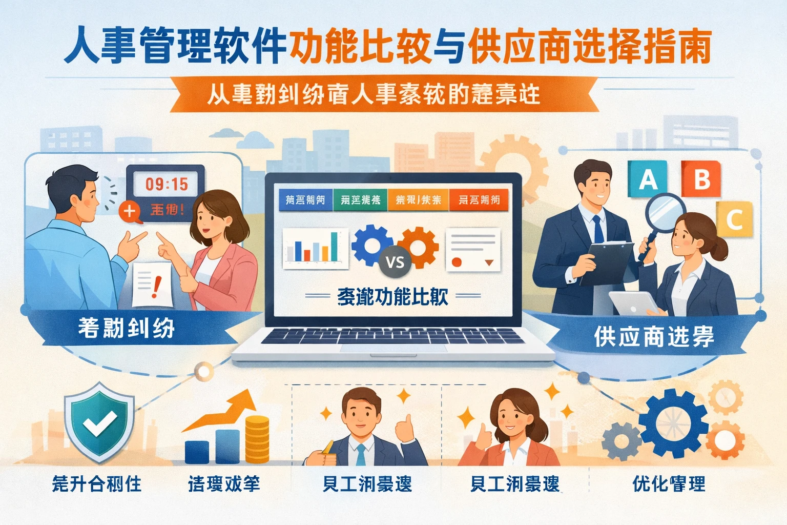 人事管理软件功能比较与供应商选择指南:从考勤纠纷看人事系统的重要性