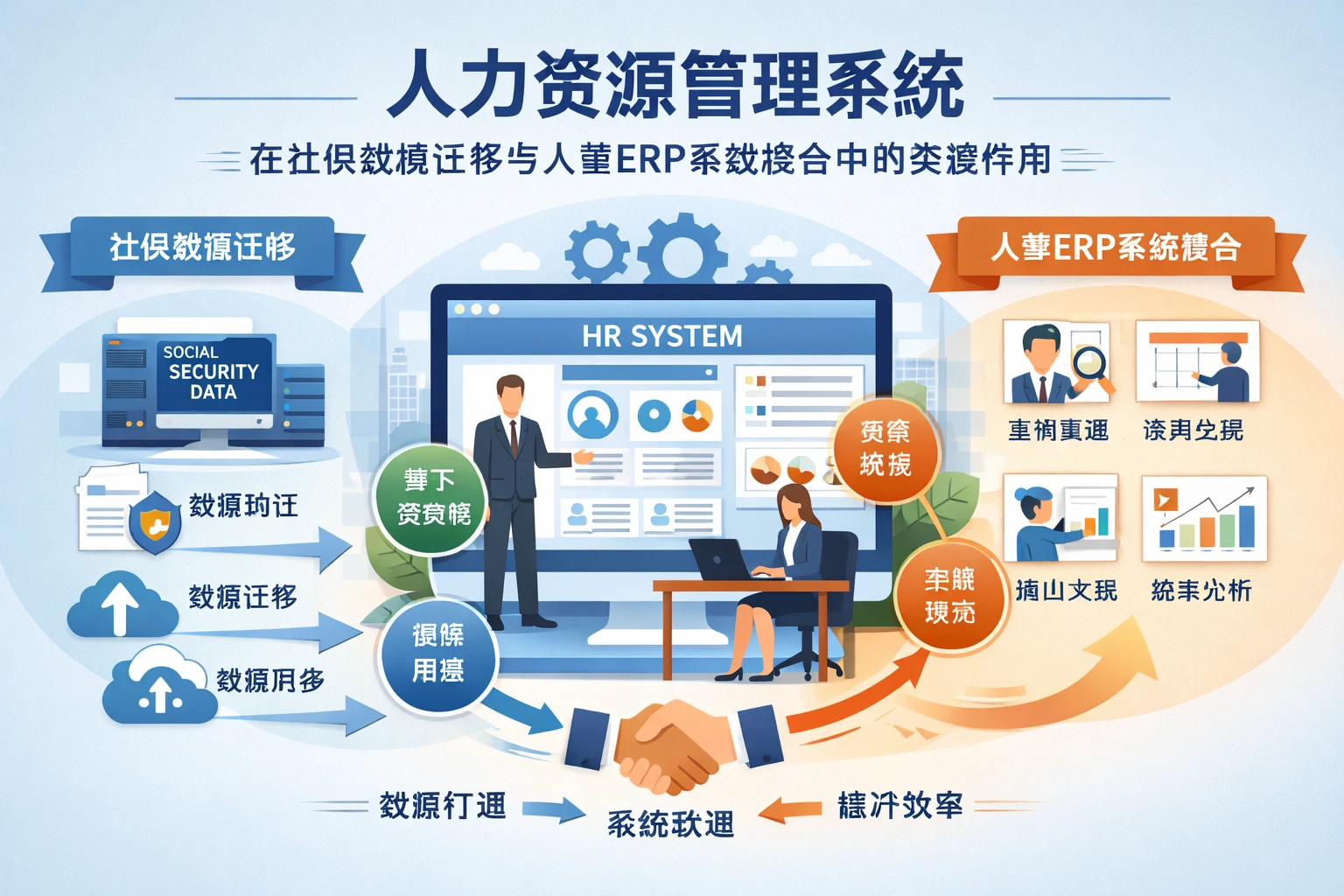 人力资源管理系统在社保数据迁移与人事ERP系统整合中的关键作用