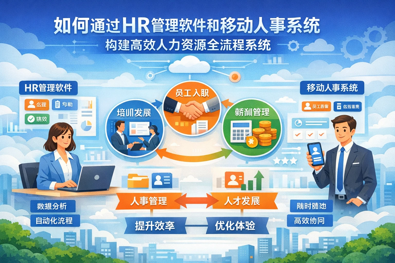 如何通过HR管理软件和移动人事系统构建高效人力资源全流程系统