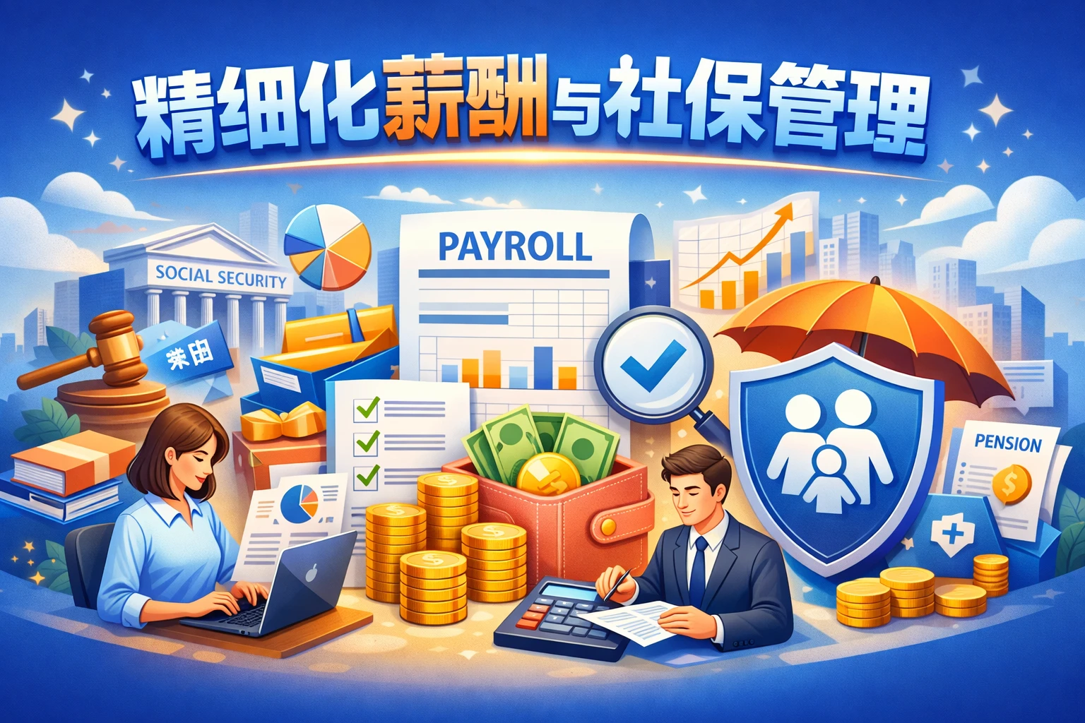 精细化薪酬与社保管理