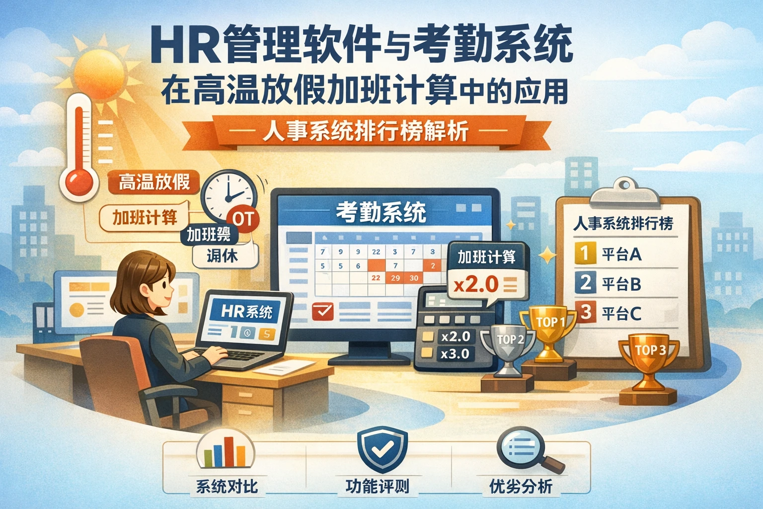 HR管理软件与考勤系统在高温放假加班计算中的应用 | 人事系统排行榜解析