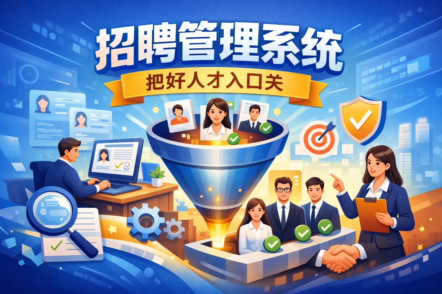 招聘管理系统：把好人才入口关