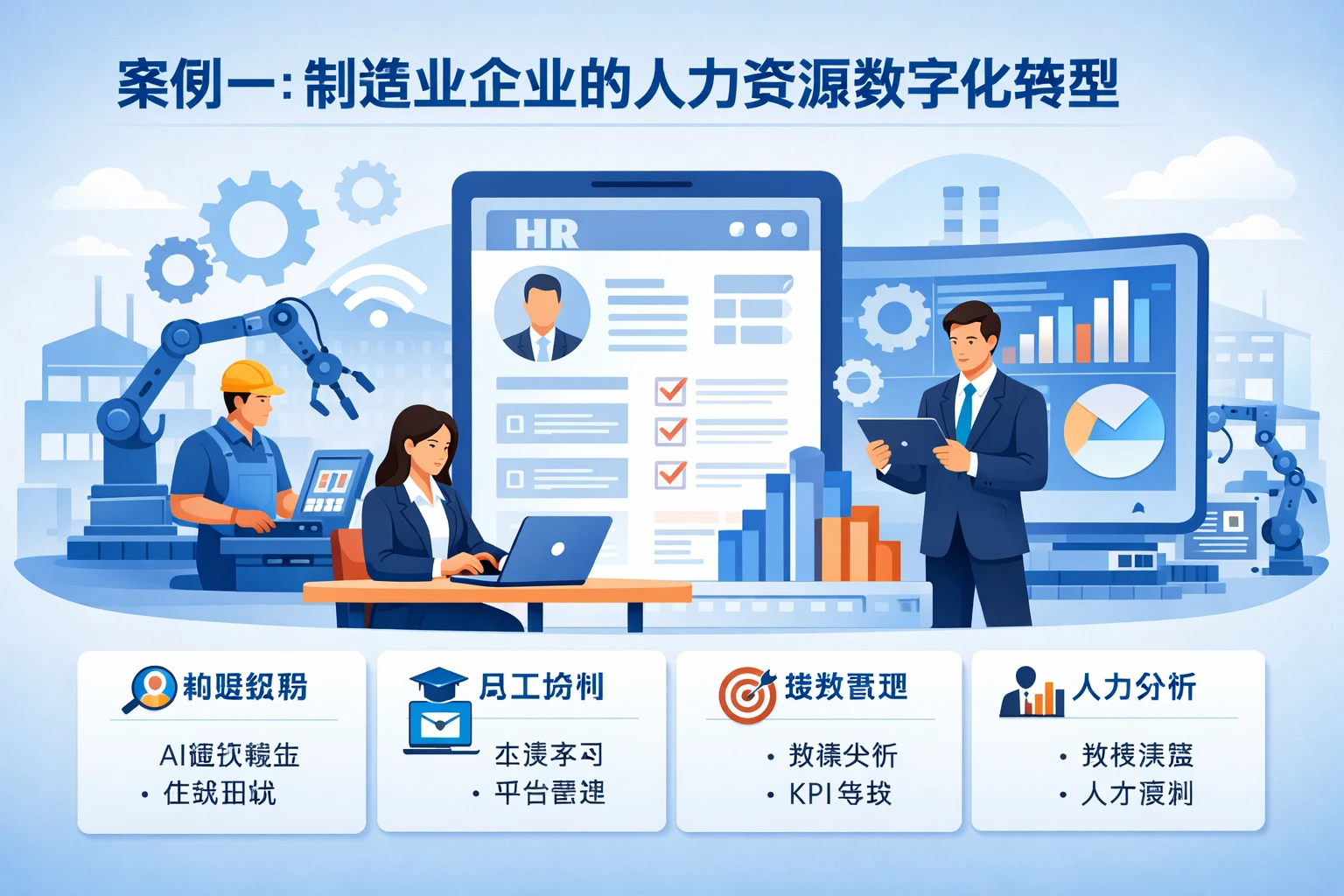 案例一:制造业企业的人力资源数字化转型