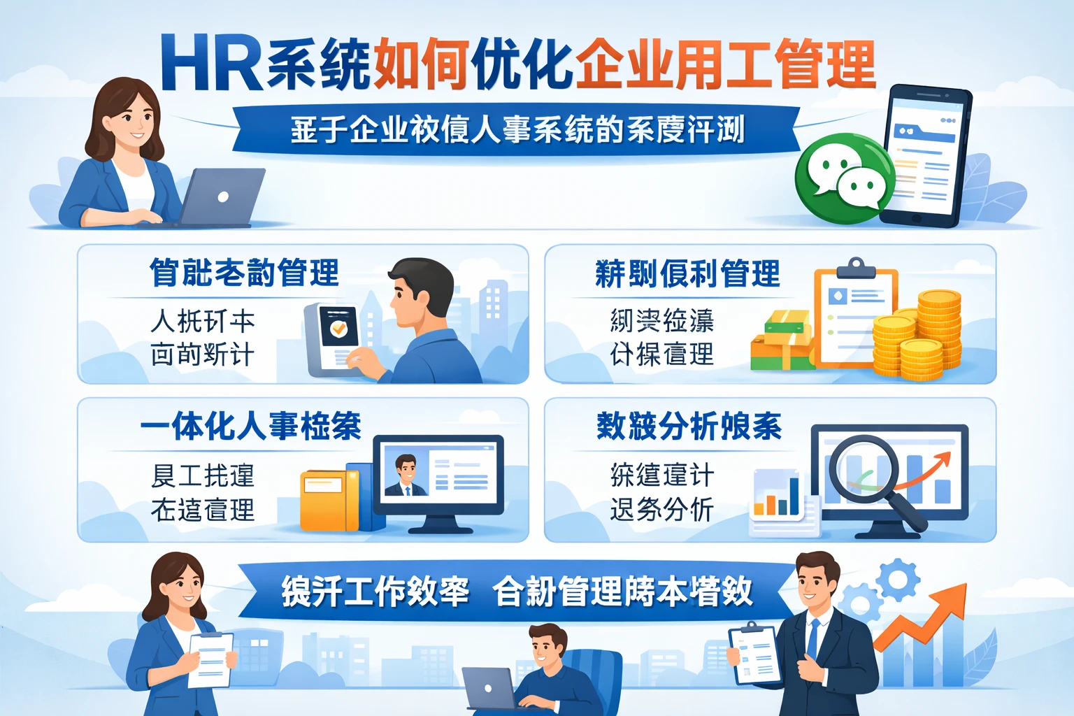 HR系统如何优化企业用工管理——基于企业微信人事系统的深度评测