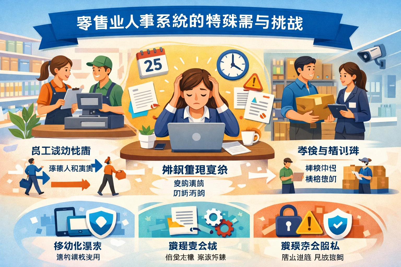 零售业人事系统的特殊需求与挑战