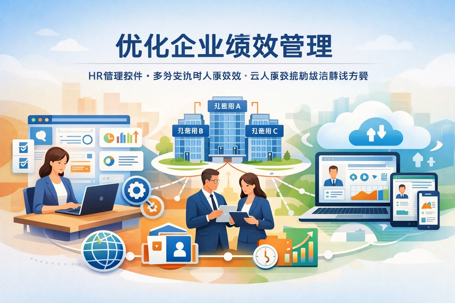 优化企业绩效管理：HR管理软件、多分支机构人事系统与云人事系统的综合解决方案