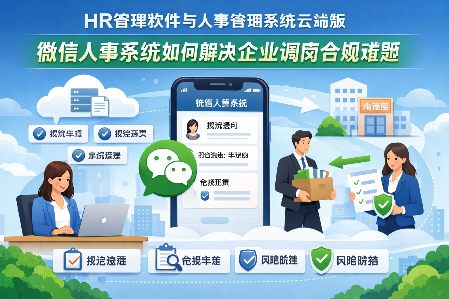 HR管理软件与人事管理系统云端版：微信人事系统如何解决企业调岗合规难题