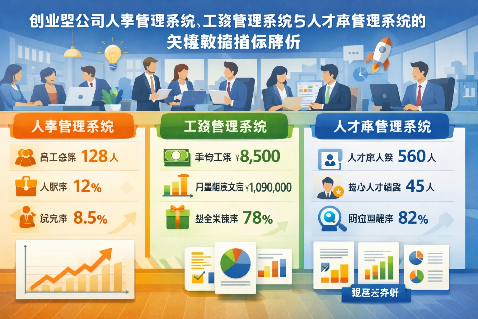 创业型公司人事管理系统、工资管理系统与人才库管理系统的关键数据指标解析