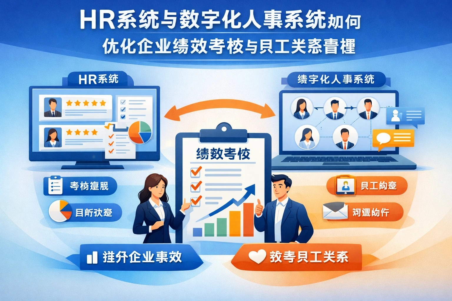 HR系统与数字化人事系统如何优化企业绩效考核与员工关系管理