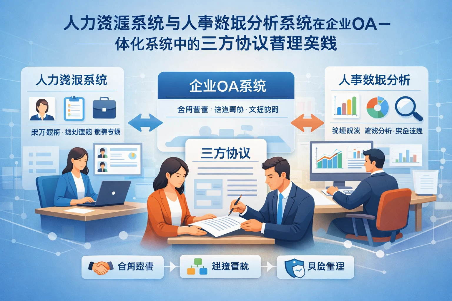 人力资源系统与人事数据分析系统在企业OA一体化系统中的三方协议管理实践