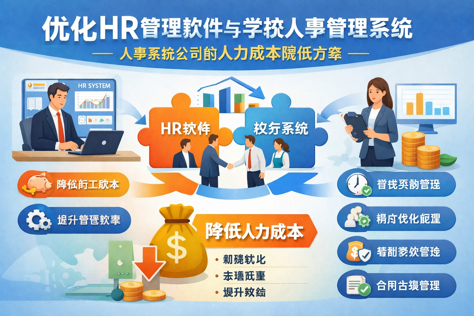 优化HR管理软件与学校人事管理系统：人事系统公司的人力成本降低方案
