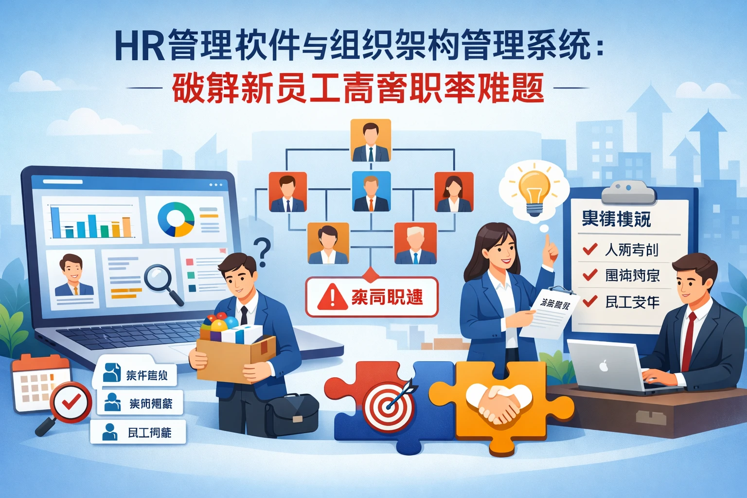 HR管理软件与组织架构管理系统：破解新员工高离职率难题