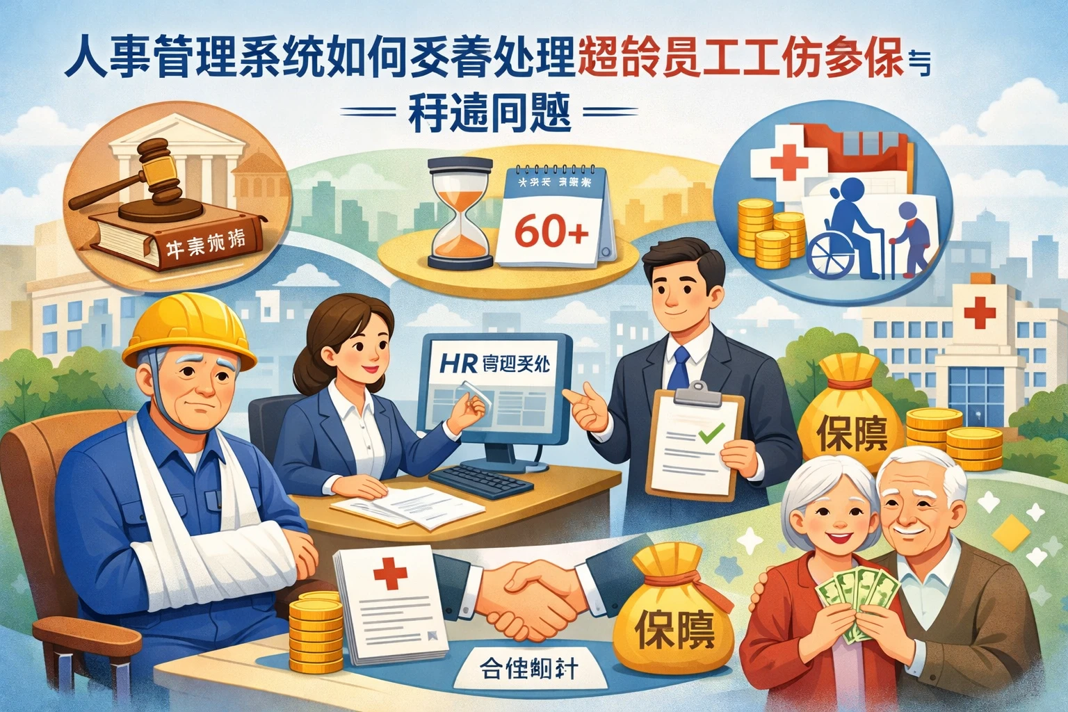 人事管理系统如何妥善处理超龄员工工伤参保与待遇问题