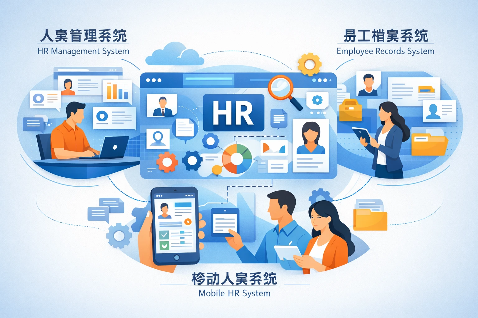 现代人事管理系统、移动人事系统与员工档案系统的整合应用