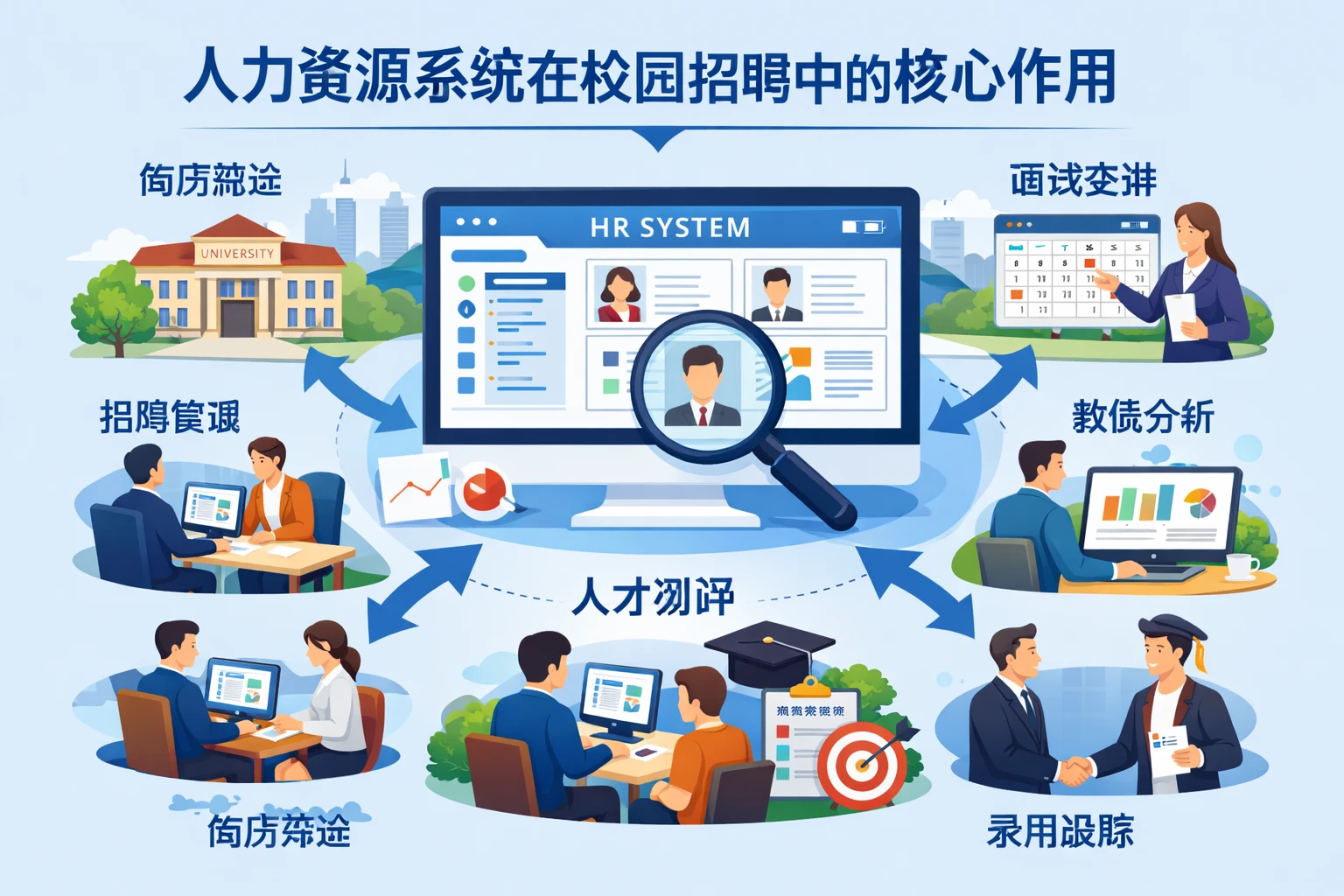人力资源系统在校园招聘中的核心作用