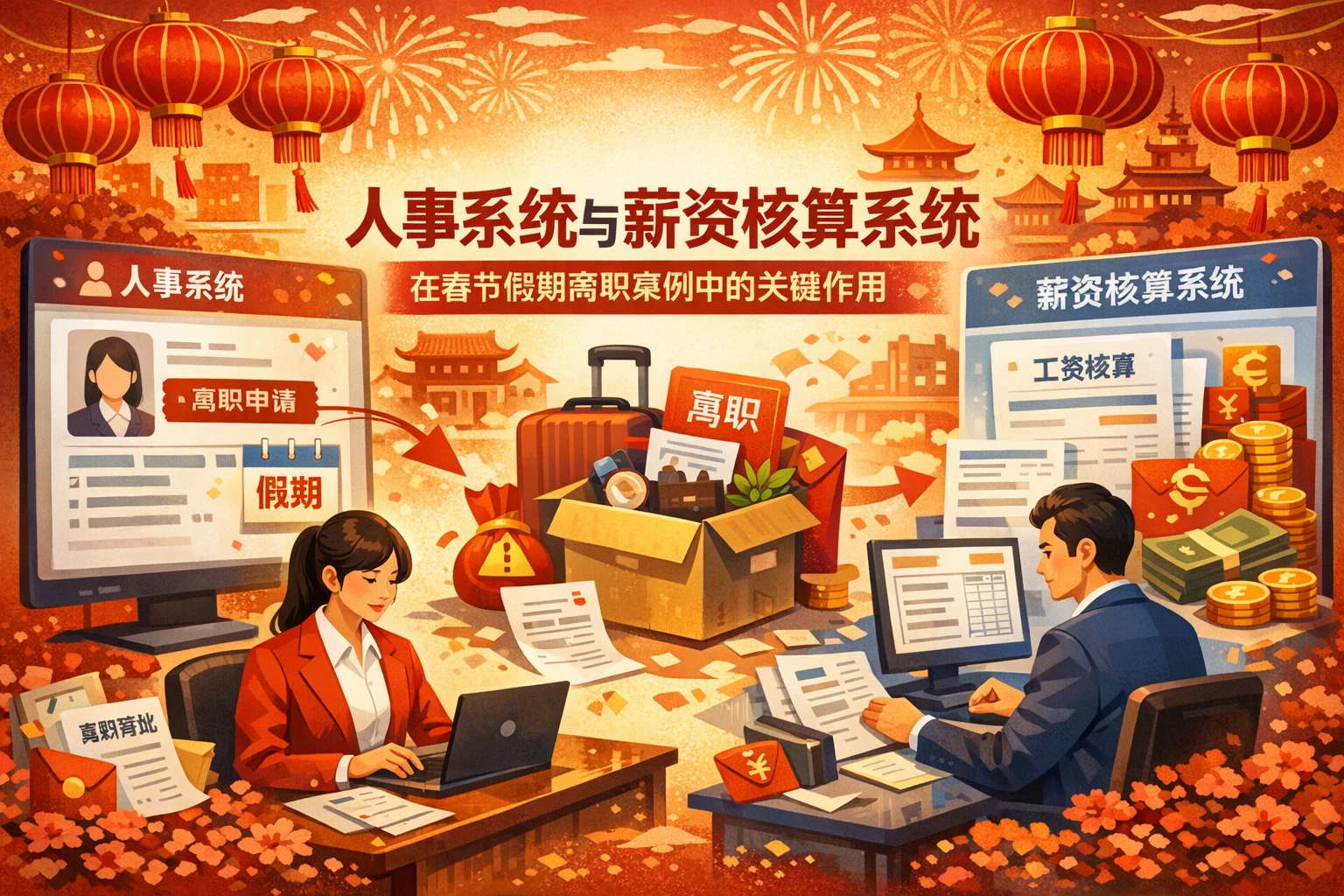 人事系统与薪资核算系统在春节假期离职案例中的关键作用