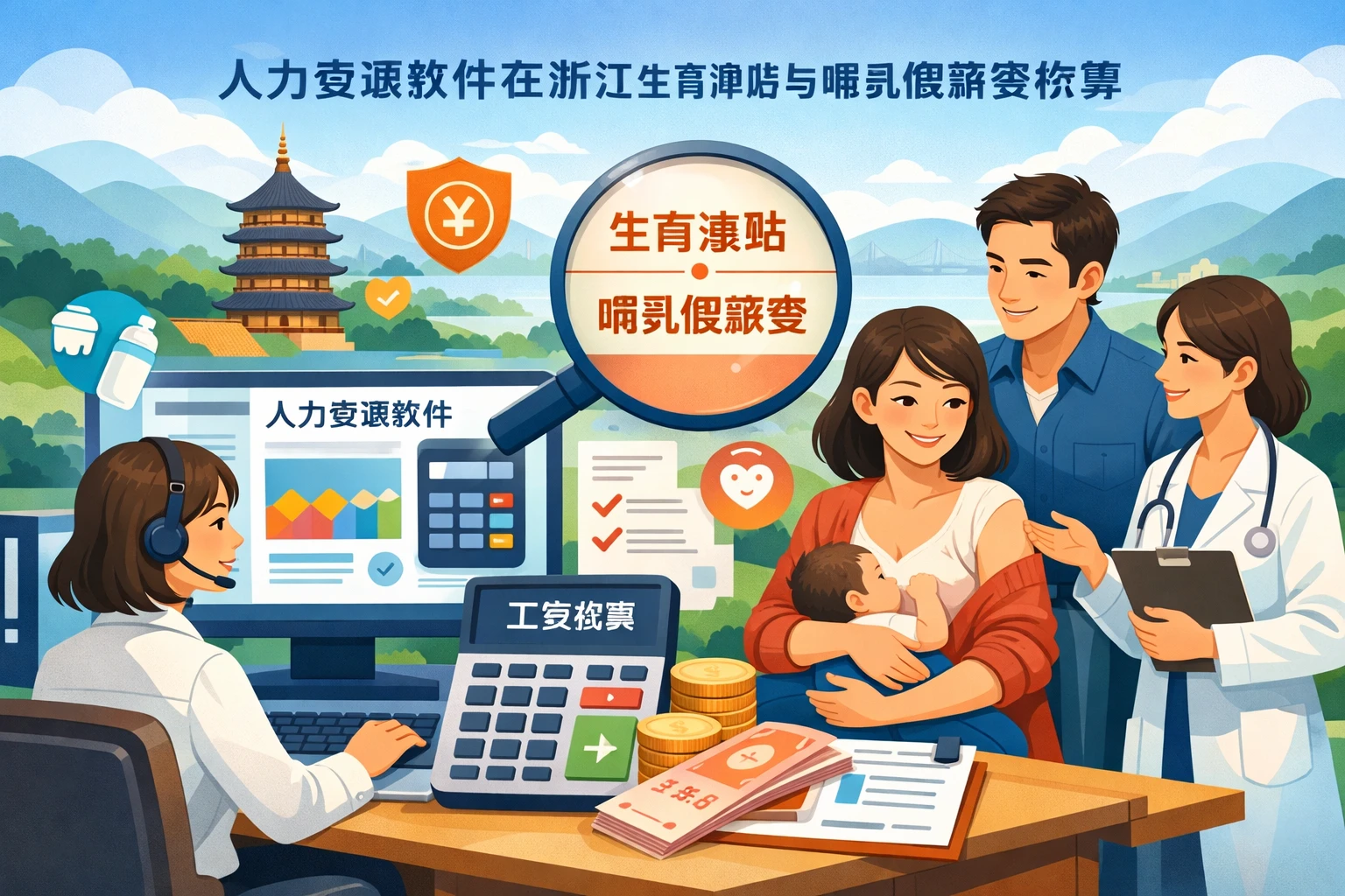 人力资源软件在浙江生育津贴与哺乳假薪资核算中的关键作用