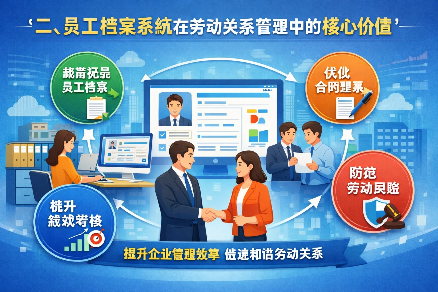 二、员工档案系统在劳动关系管理中的核心价值