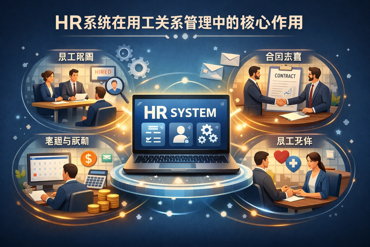 HR系统在用工关系管理中的核心作用