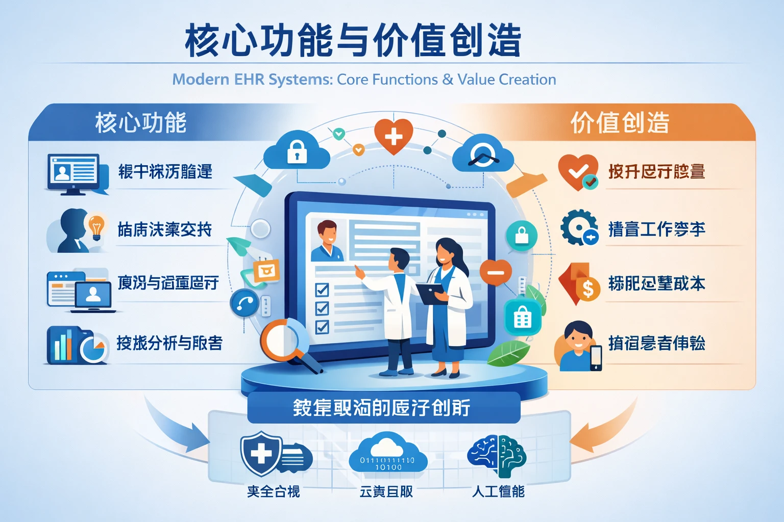现代EHR系统的核心功能与价值创造