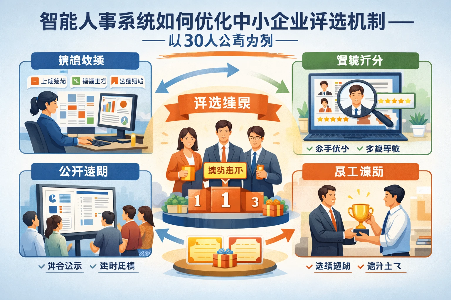 智能人事系统如何优化中小企业评选机制——以30人公司为例