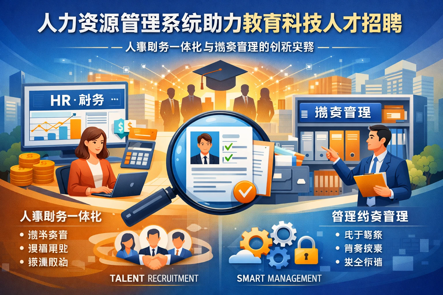人力资源管理系统助力教育科技人才招聘——人事财务一体化与档案管理的创新实践